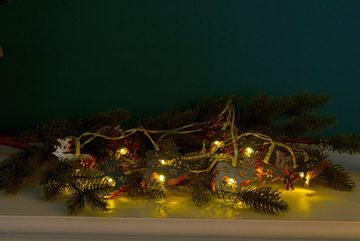 Myflair Möbel & Accessoires Dekoobjekt Weihnachtsdeko (1 St), LED-Lichterkette mit Rentieren, mit 10 LEDs, Länge ca. 150 cm
