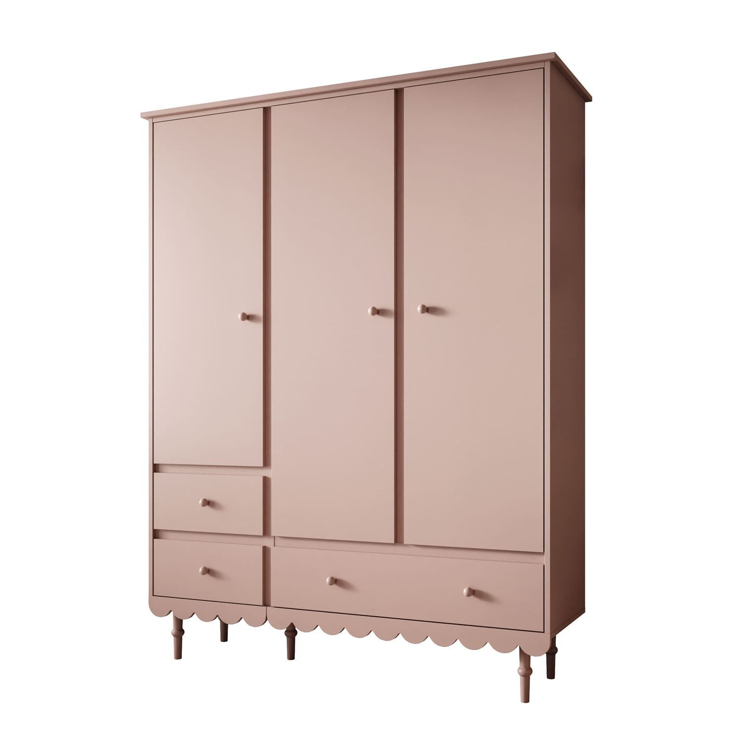 Lookway Kinderkleiderschrank BABUSHKA Dreitüriger Kleiderschrank mit günstig online kaufen
