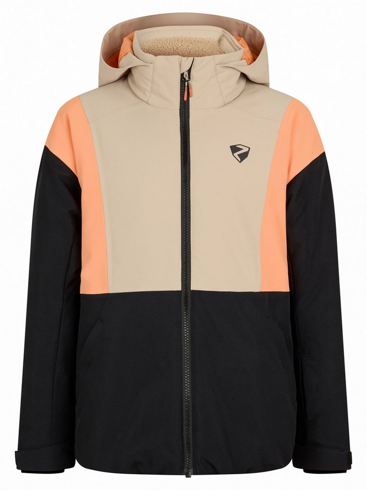 Ziener Skijacke ABBE-Z AQUASHIELD® JUNIOR wasser- u. winddicht, atmungsaktiv, warm, reflektierende Elemente