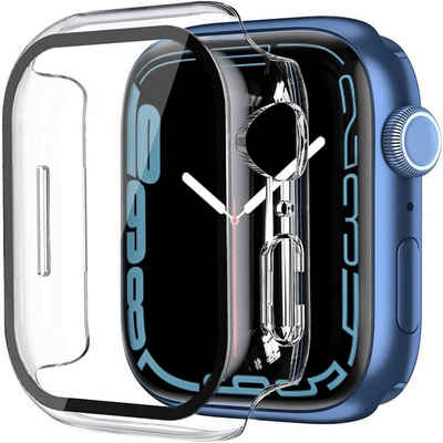 Diida Smartwatch-Hülle Schutzhülle für Apple Watch Series1-7,40-45mm,Mit gehärteter Folie