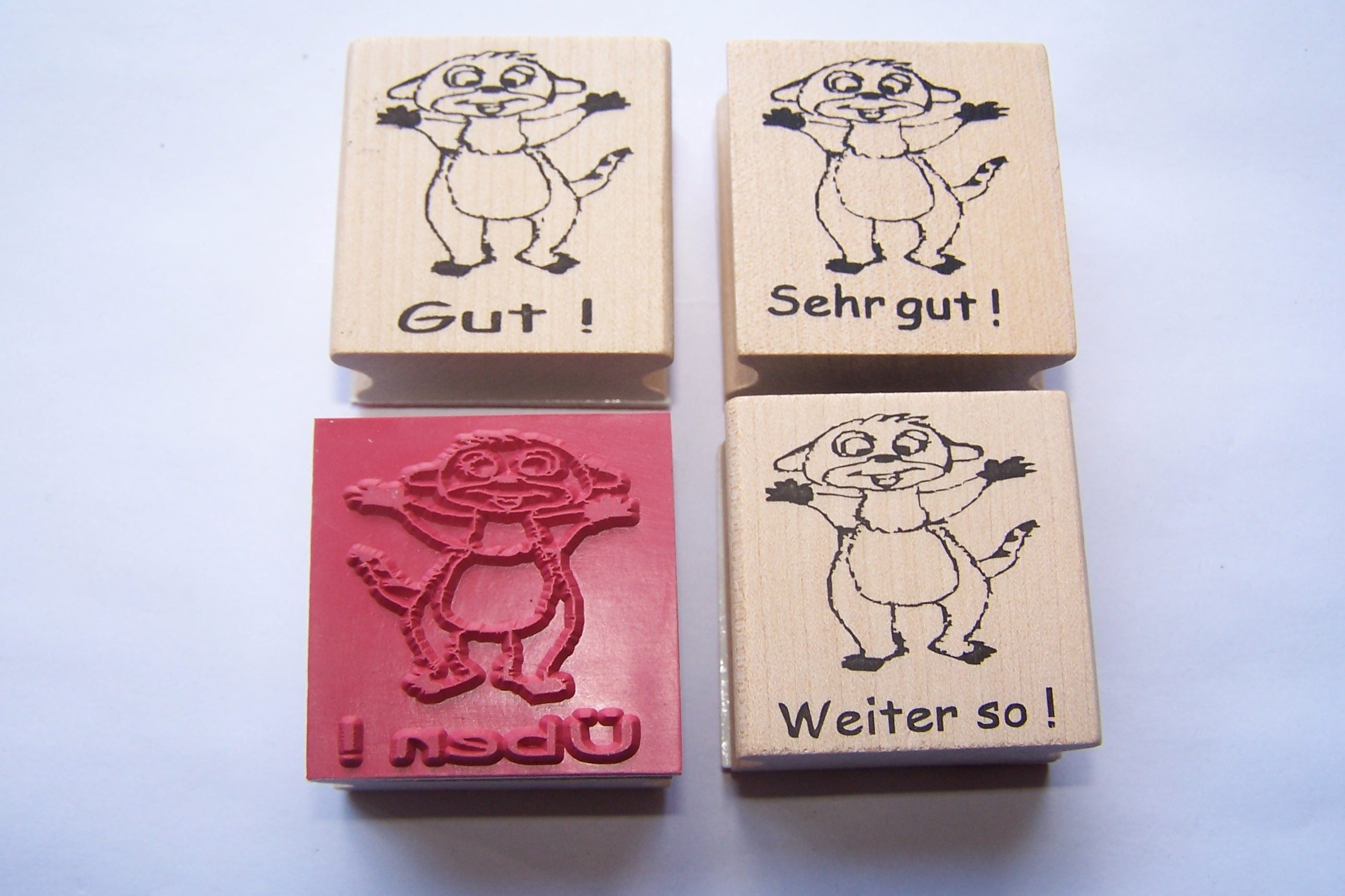 Hauke Wagner Stempel Erdmännchen Stempel in der Schule als Lehrerstempel zur Motivation, Erdmännchen Stempel für die Schule als Lehrerstempel zur Motivation