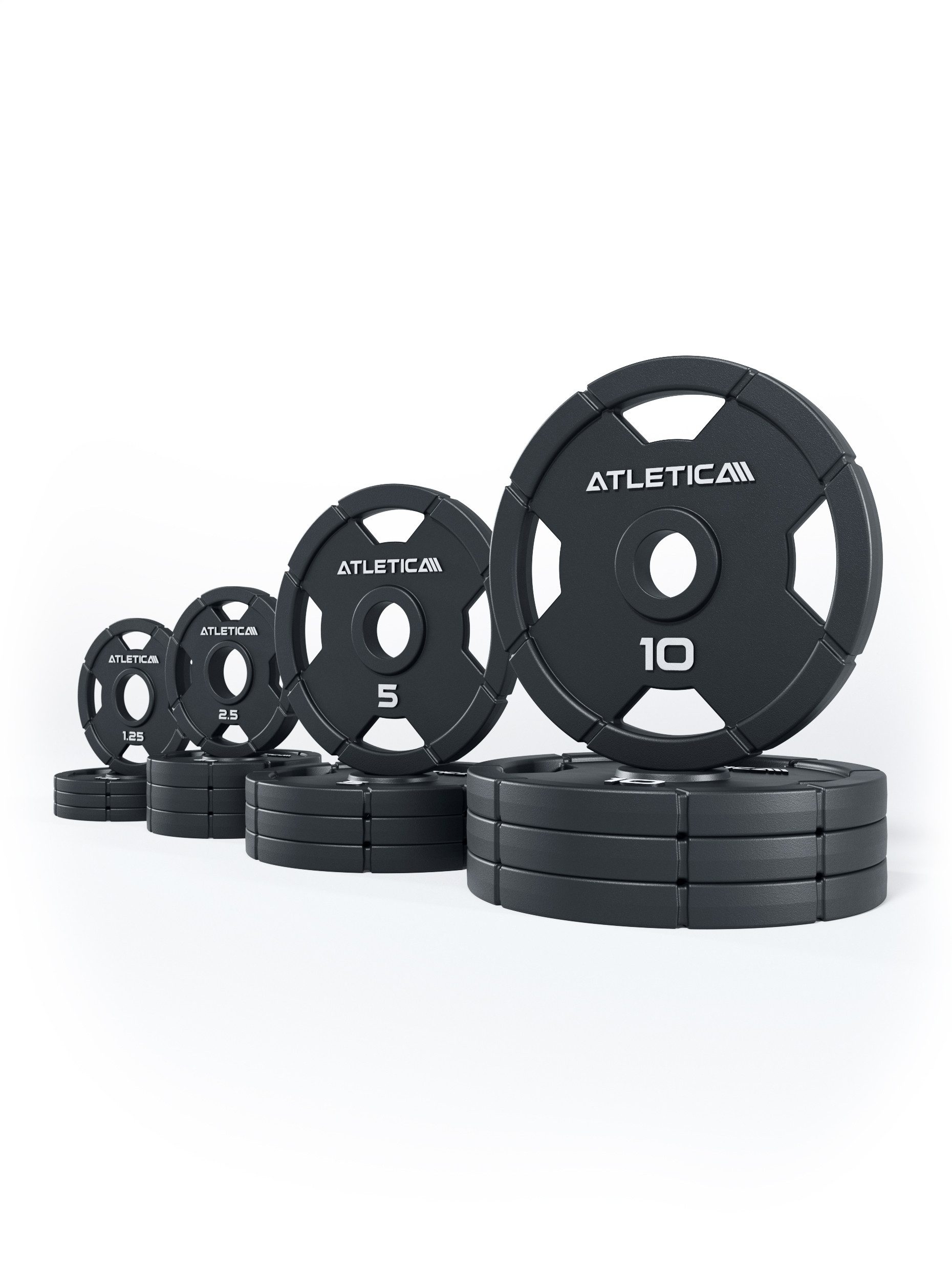 Hantelscheiben 4H Iron Plates Set, 75kg, Ø 50mm, Rostresistente Lackierung