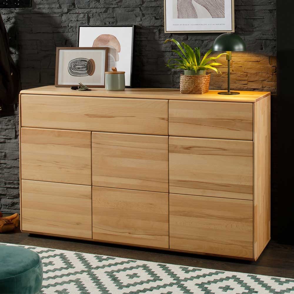 Pharao24 Sideboard Sialom, aus Massivholz
