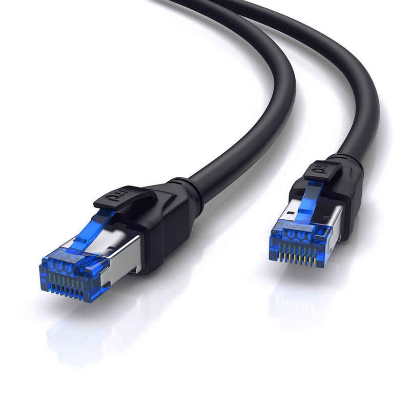 Primewire LAN-Kabel, CAT.8, RJ-45 (Ethernet) (2500 cm), Patchkabel CAT 8 Gigabit Ethernet 40 Gbit/s S/FTP Netzwerkkabel - 25m
