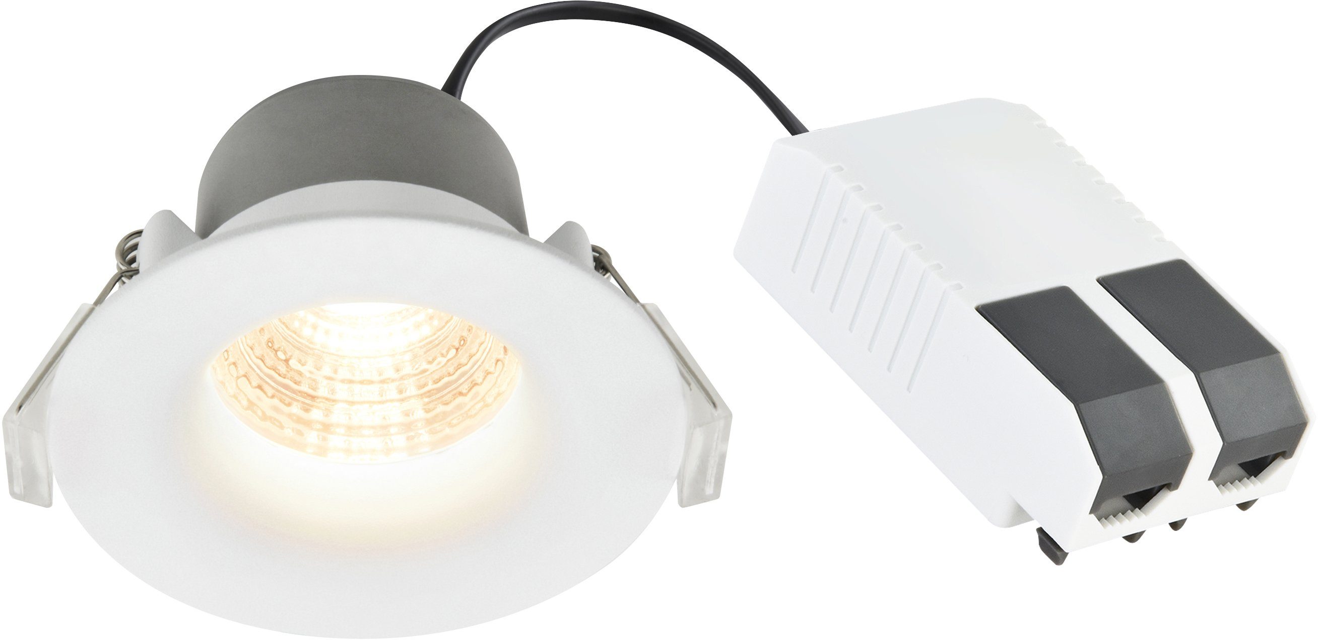 Nordlux Deckenstrahler Starke, Warmweiß, 450 fest inkl. 6,1W LED, Dimmbar Lumen, integriert, LED