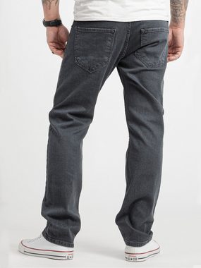 Rock Creek Regular-fit-Jeans Herren Jeans Stonewashed Dunkelgrau RC-2416