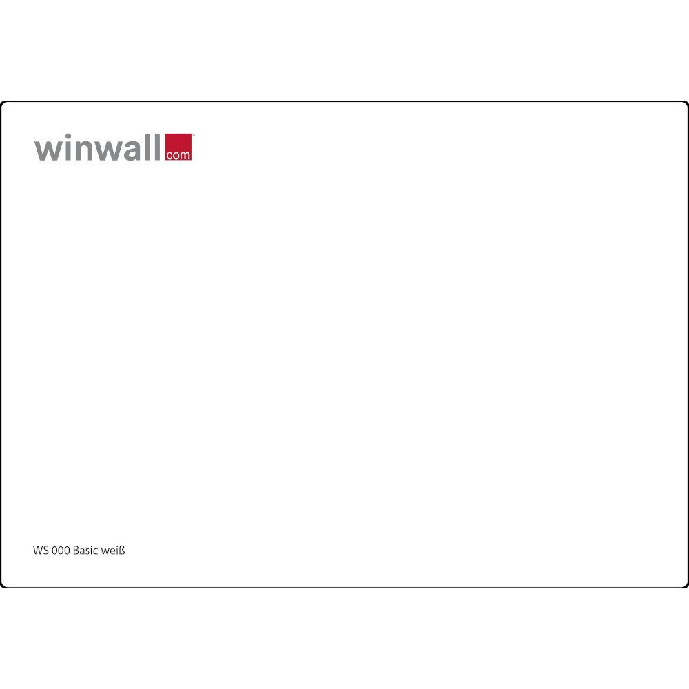 winwall Duschrückwand Duschrückwände ALU-Verbundplatte Dekor: Weiß, (1-tlg), Wandverkleidung aus Alu