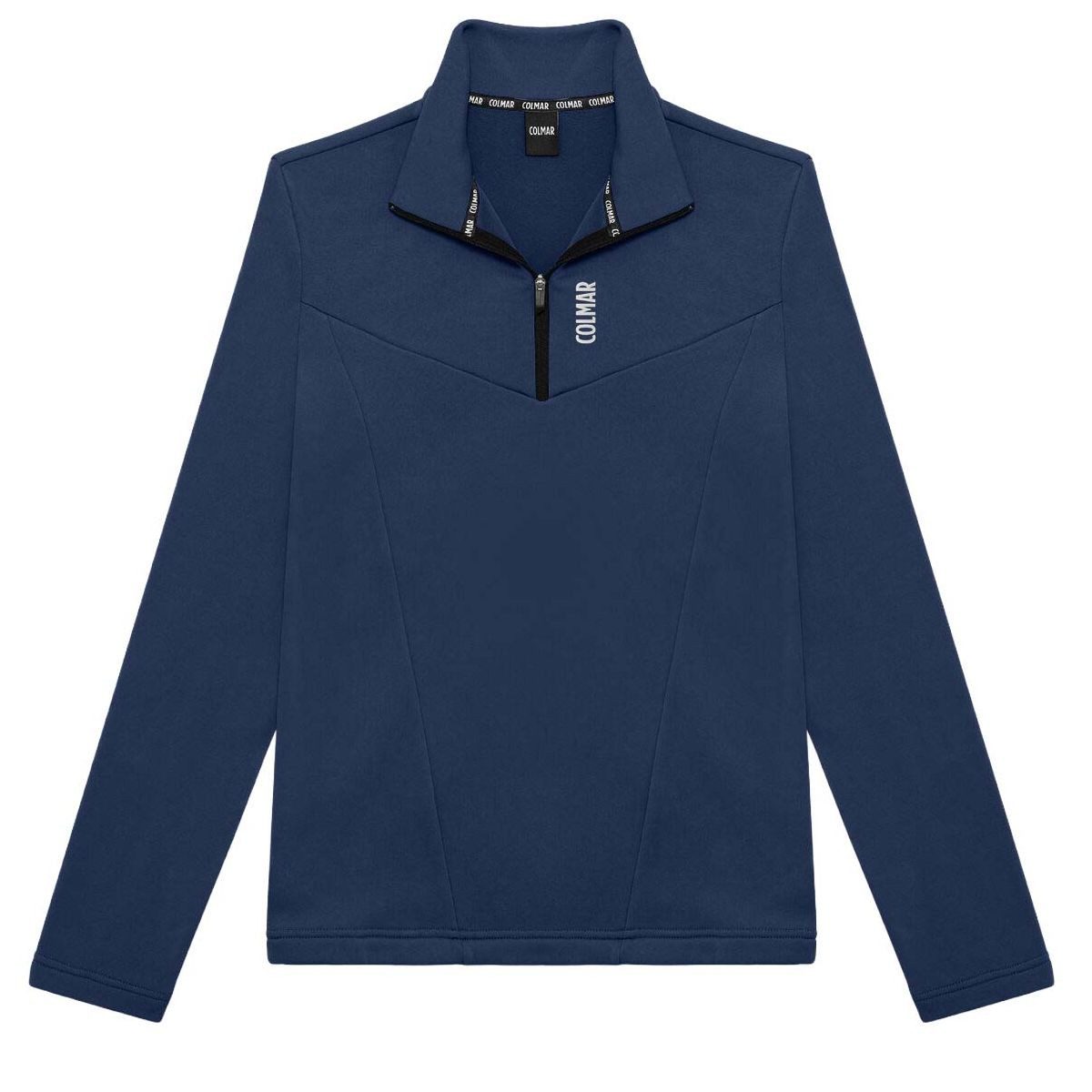 Colmar Kapuzenpullover Ladies Sweatshirt Feminines Sweatshirt aus Stretch-Fleece mit halbem Reißverschluss