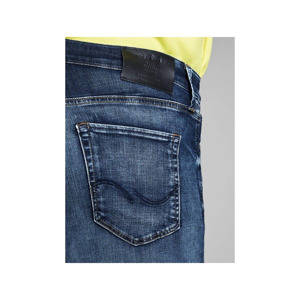 Jack (1-tlg) & Jones blau 5-Pocket-Jeans