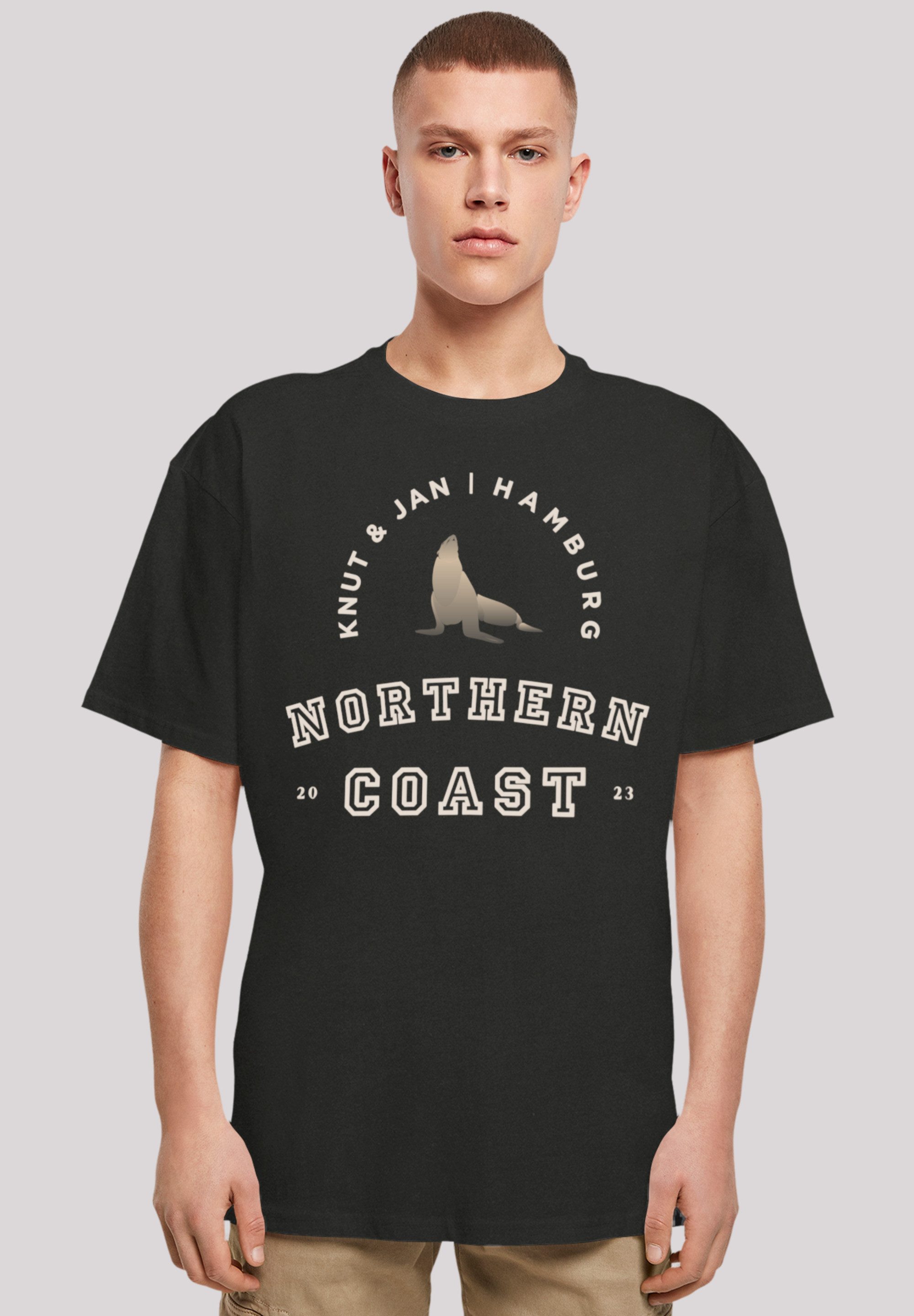 F4NT4STIC T-Shirt "Robbe Knut & Jan Hamburg", Print günstig online kaufen
