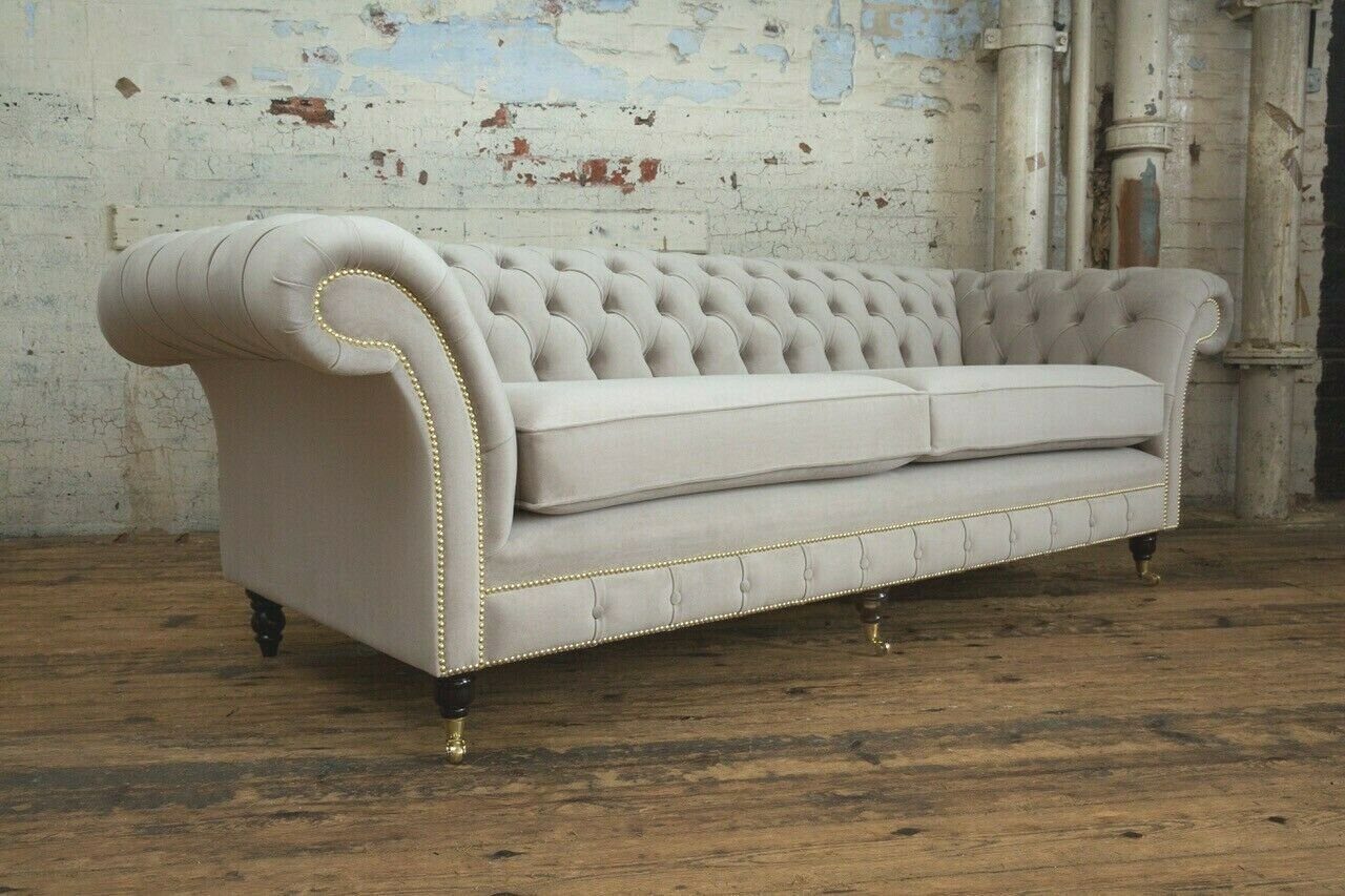 JVmoebel Chesterfield-Sofa, Chesterfield cm Sofa Sitzer 265 Design 4 Couch Sofa