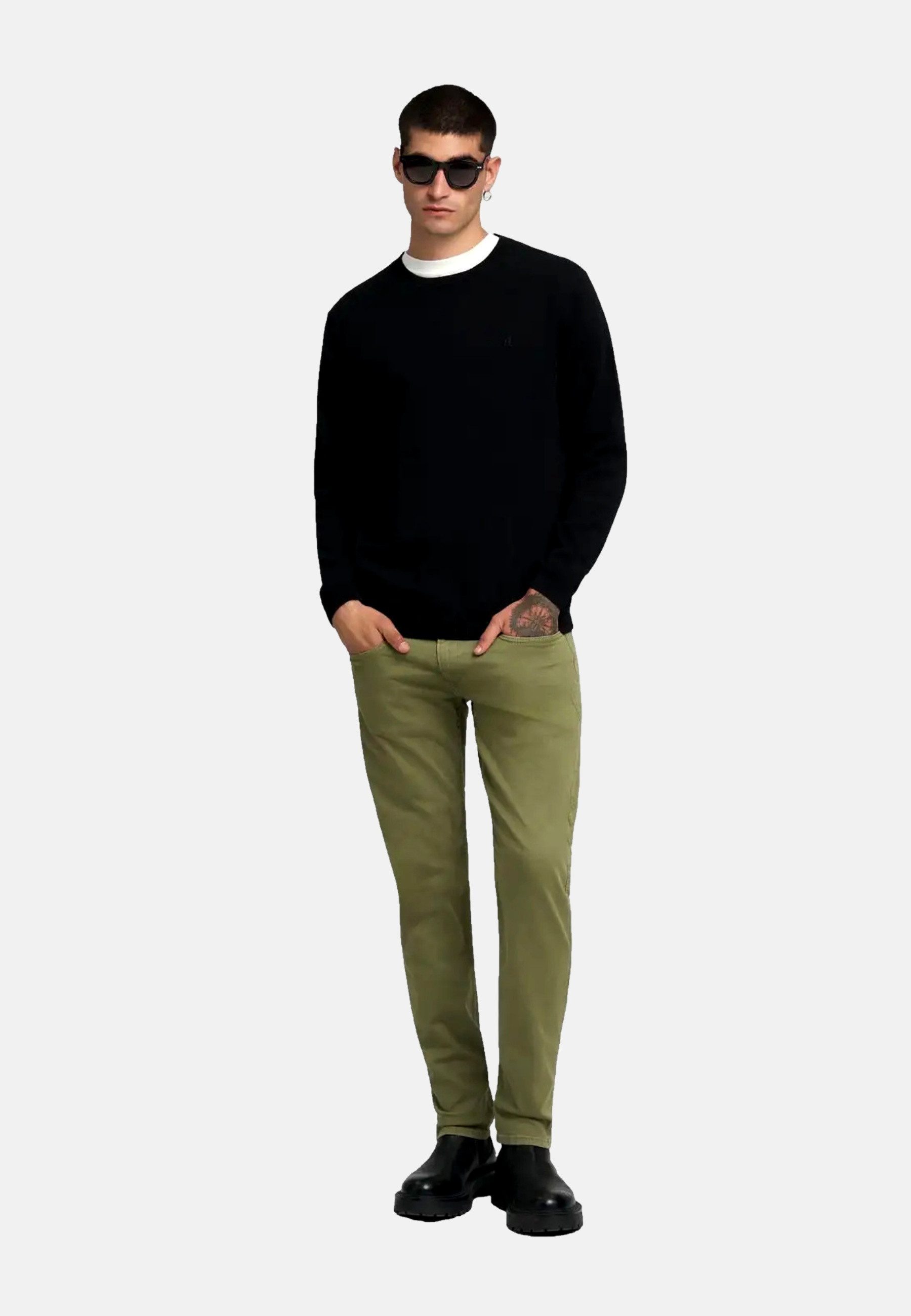 Replay Strickpullover Pullover Strickpullover R-Neck (1-tlg)