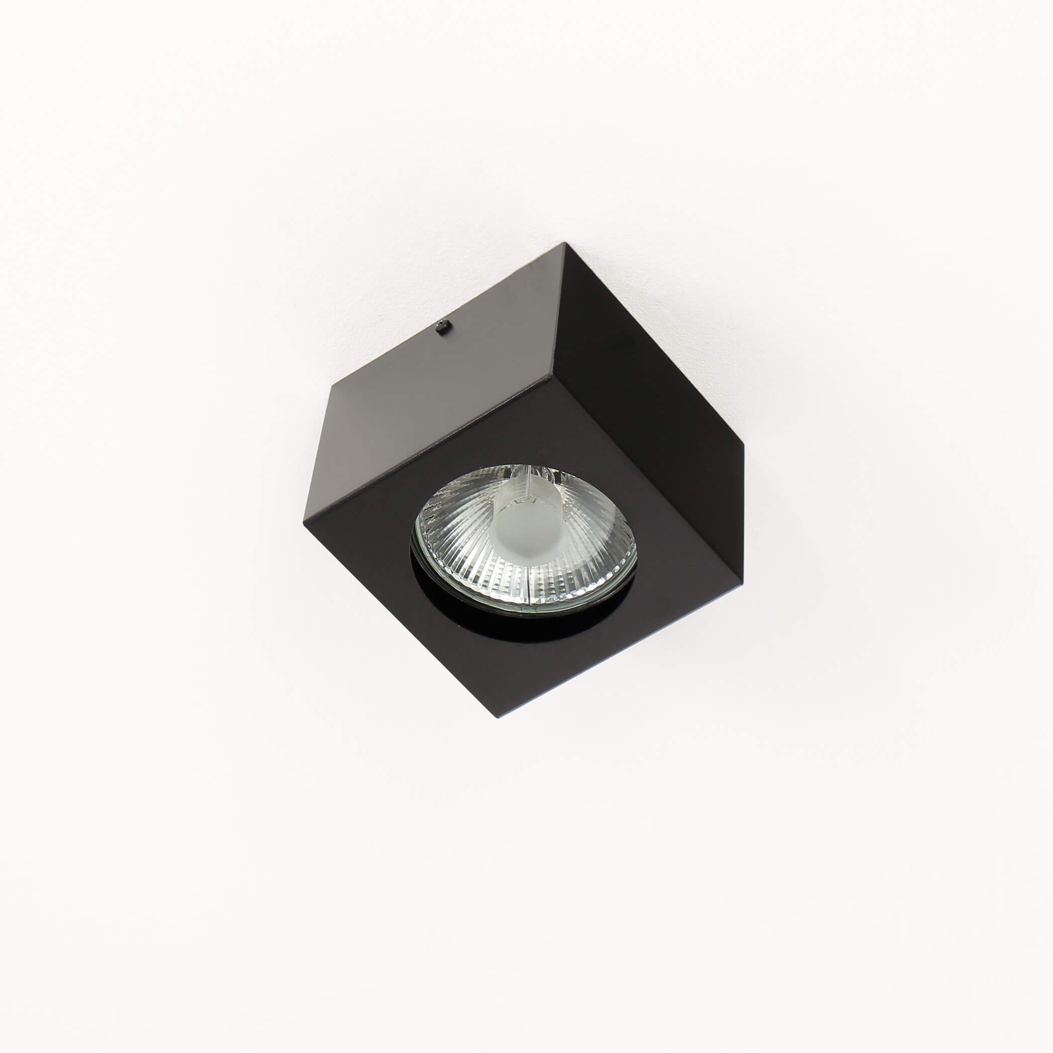 GU10 LED Spot x 10 Deckenleuchte Strahler NEX, Licht-Erlebnisse wechselbar, Deckenlampe 14 cm 14 eckig Warmweiß, x
