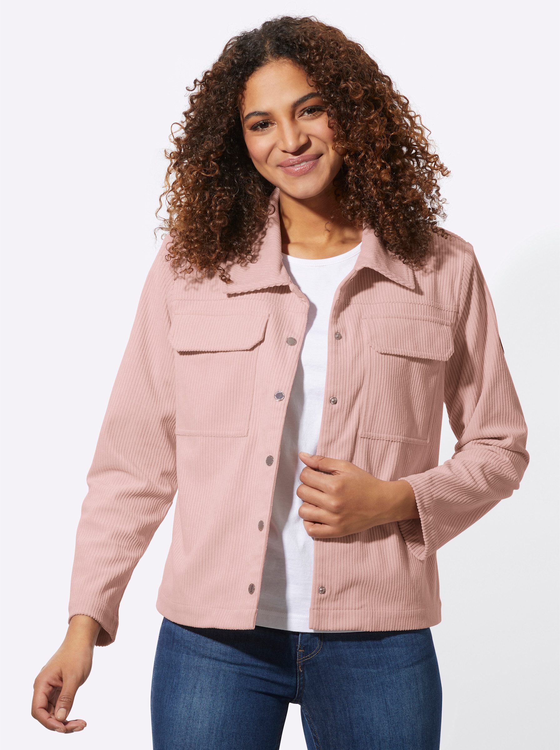 Blusenblazer Cordjacke