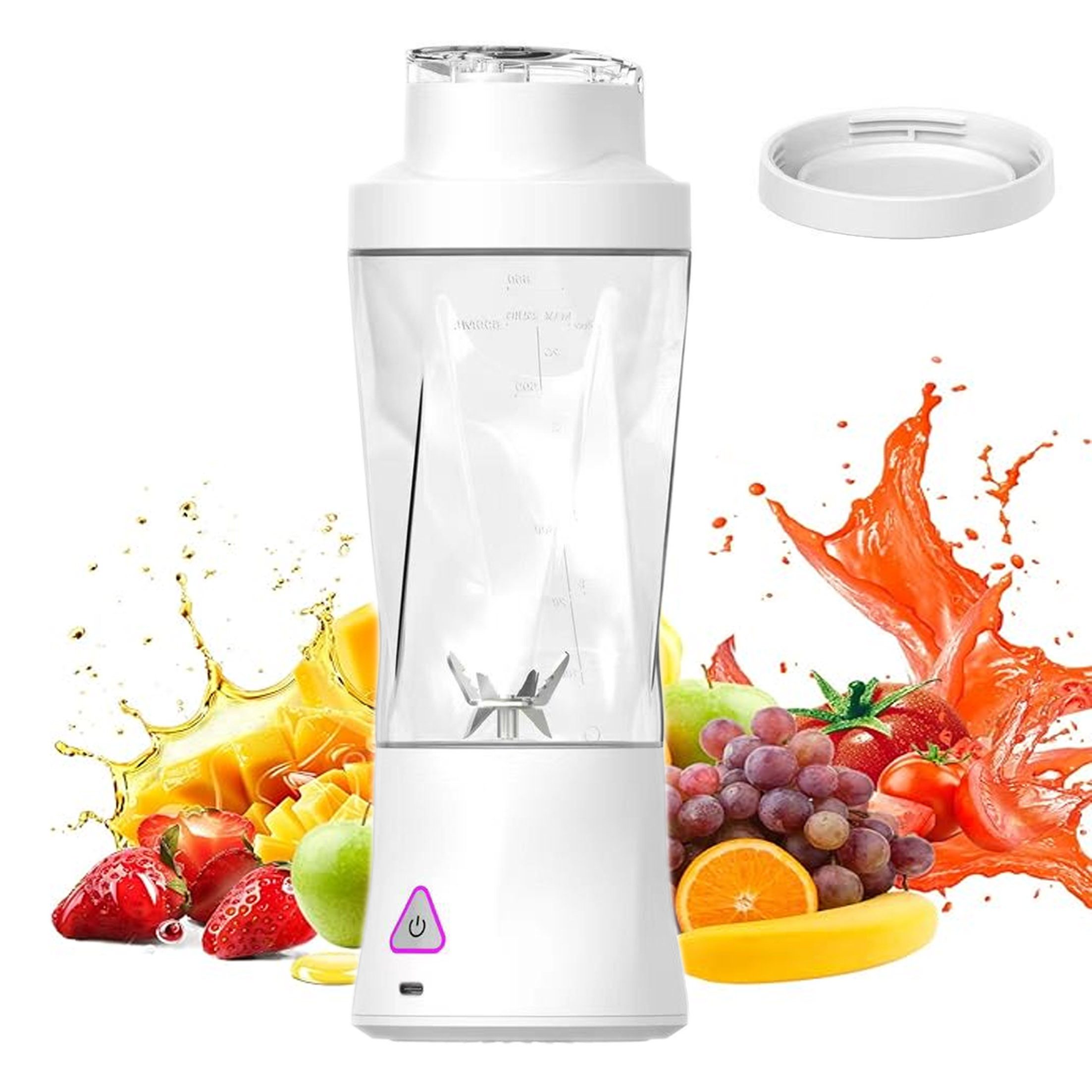 Akku-Smoothie-Maker Tragbarer Entsafterbecher, Mobiler Standmixer, USB Aufladung, 700ml