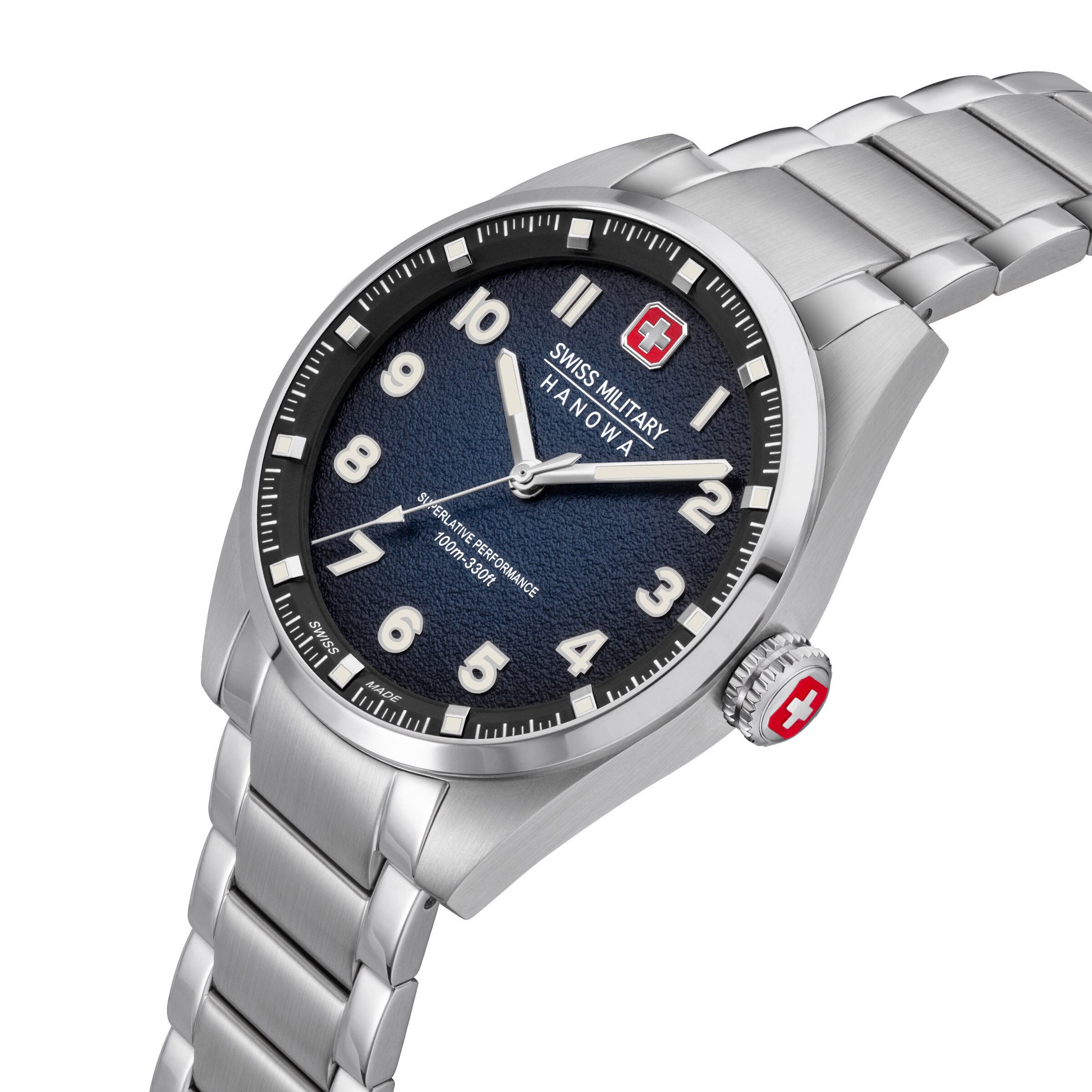 Swiss Military Hanowa Quarzuhr Quarzuhr Herrenuhr 42 Quarz Herren