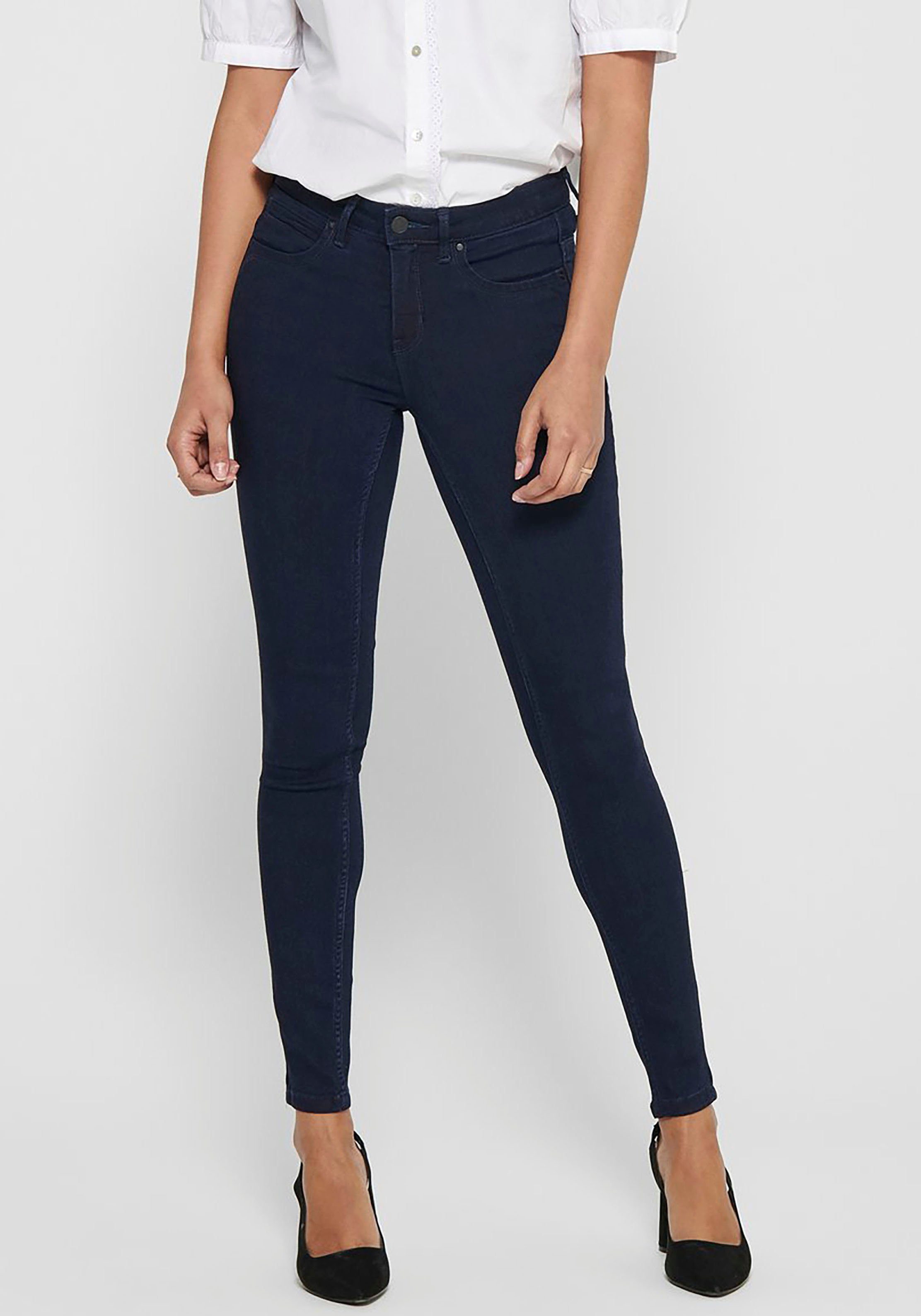 Only Skinny-fit-Jeans »ONLKENDELL« mit Zipper am Saum online kaufen | OTTO