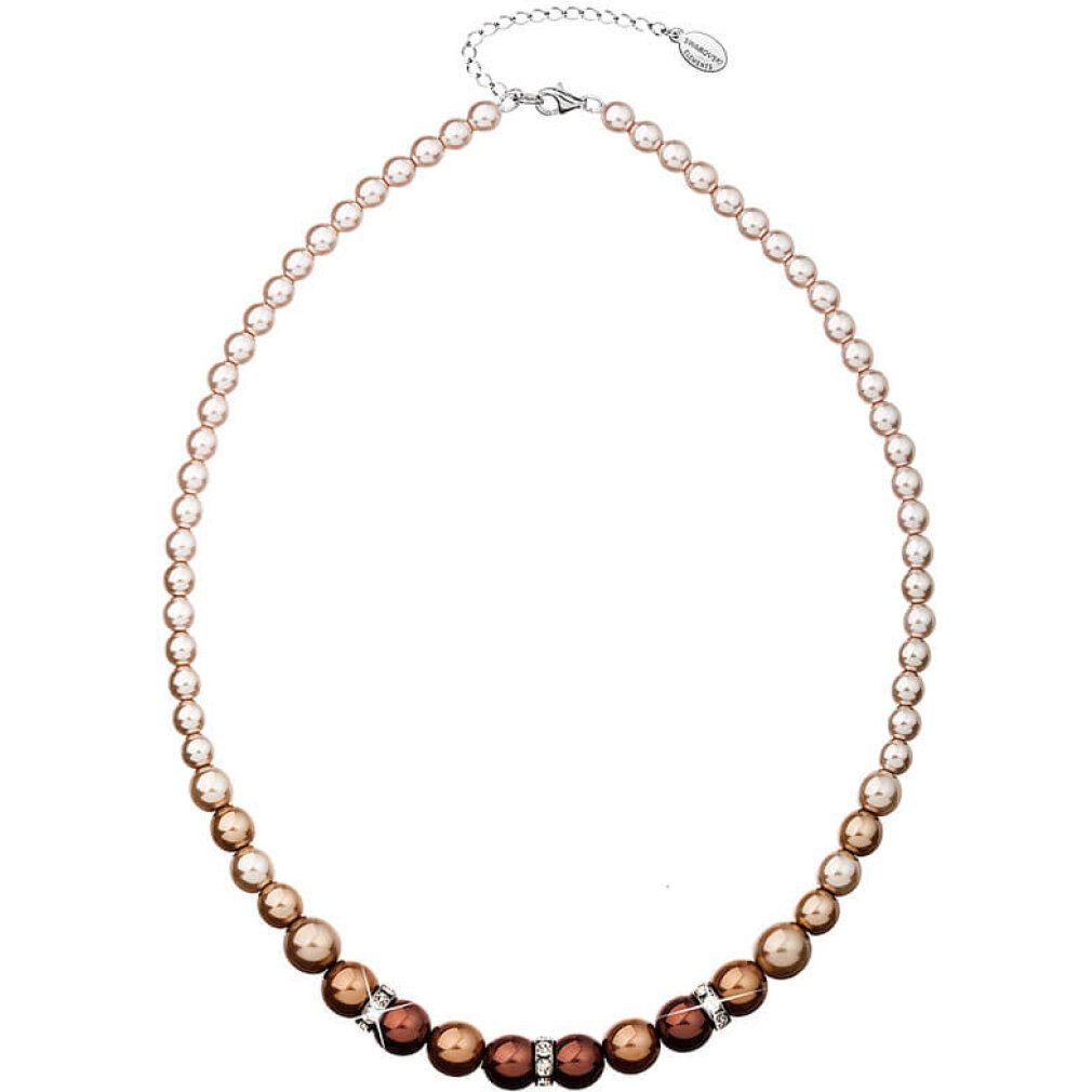 Kette mit Einhänger Necklace with pearls 32,005.3 brown
