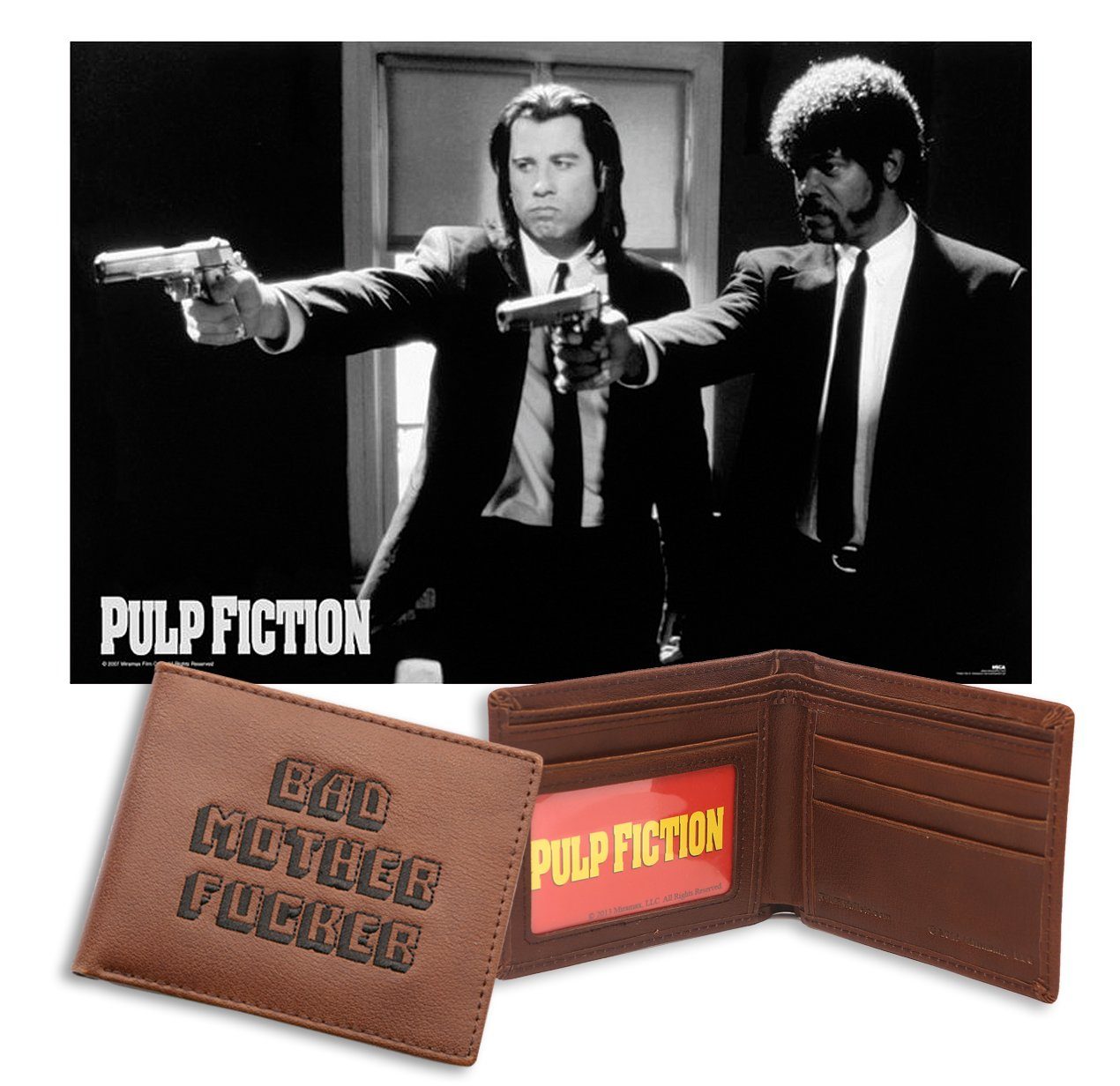 Close Up Geldbörse Pulp Fiction BMF Bundle Geldbeutel (Leder) & Poster