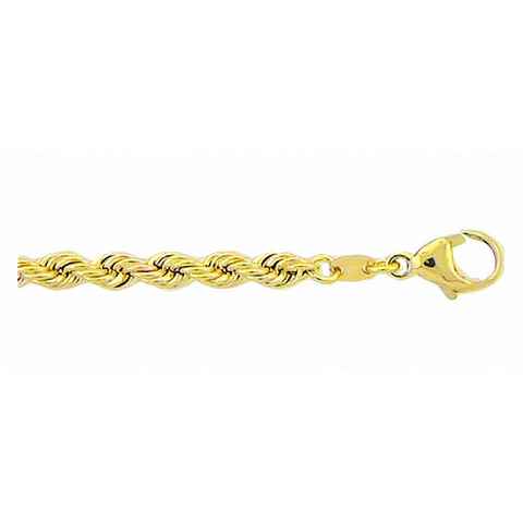 Adelia´s Goldkette 333 Gold Kordel Halskette 45 cm Ø 3,8 mm, Goldschmuck für Damen