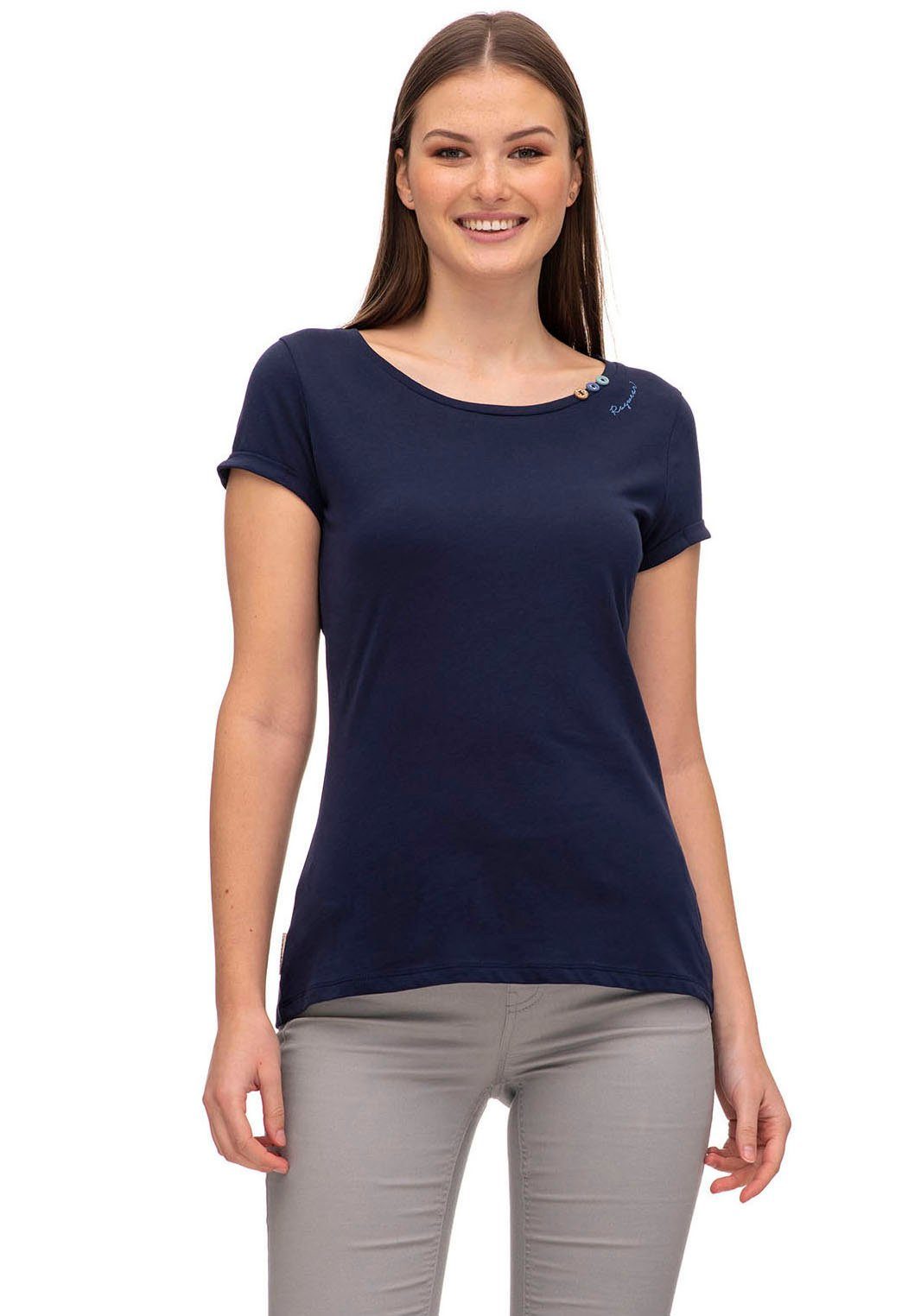 Bestseller-Informationen! Ragwear Rundhalsshirt Shirt FLORAH ORGANIC A navy GOTS