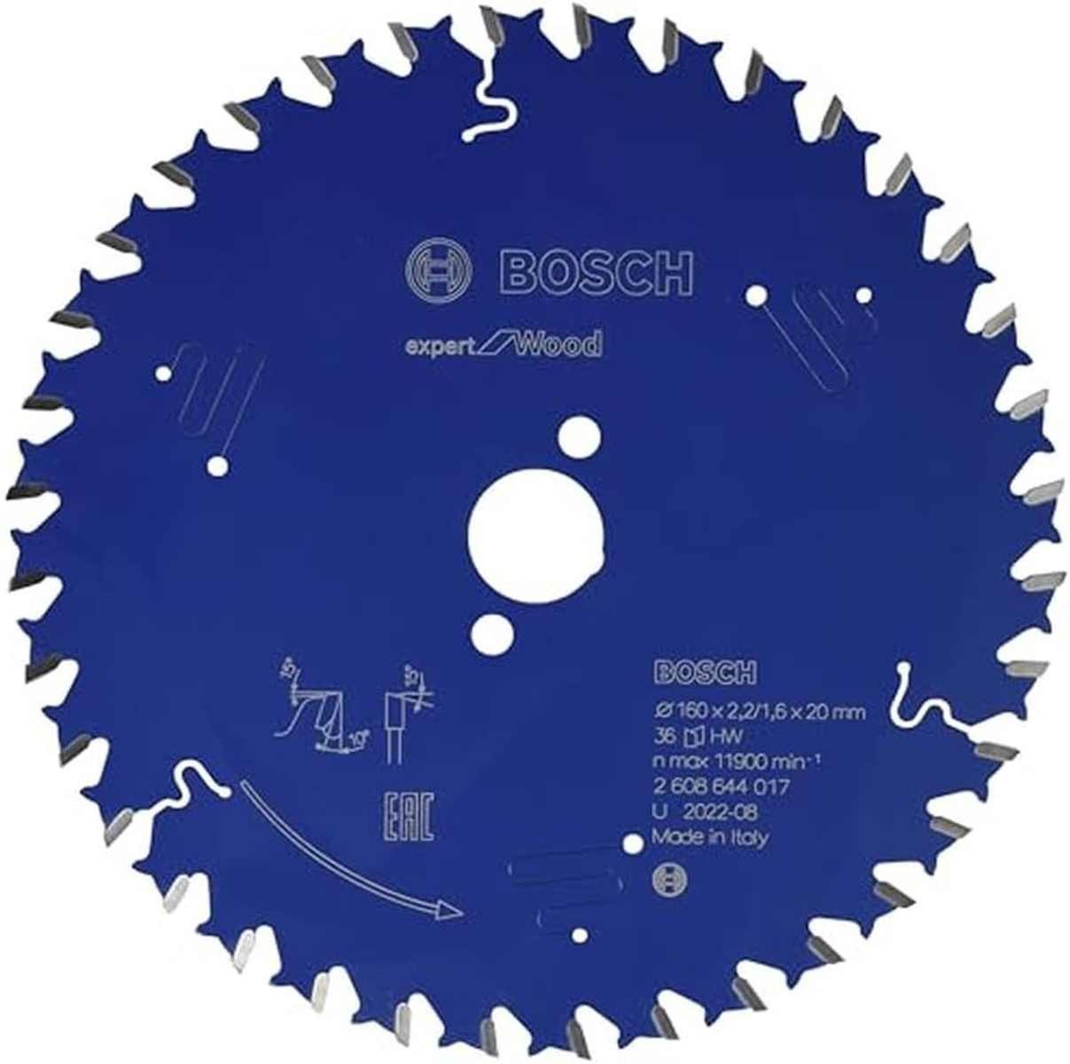 BOSCH Kreissägeblatt Bosch Kreissägeblatt Expert for Wood 160 x 20 x 2,2 mm 36 Z