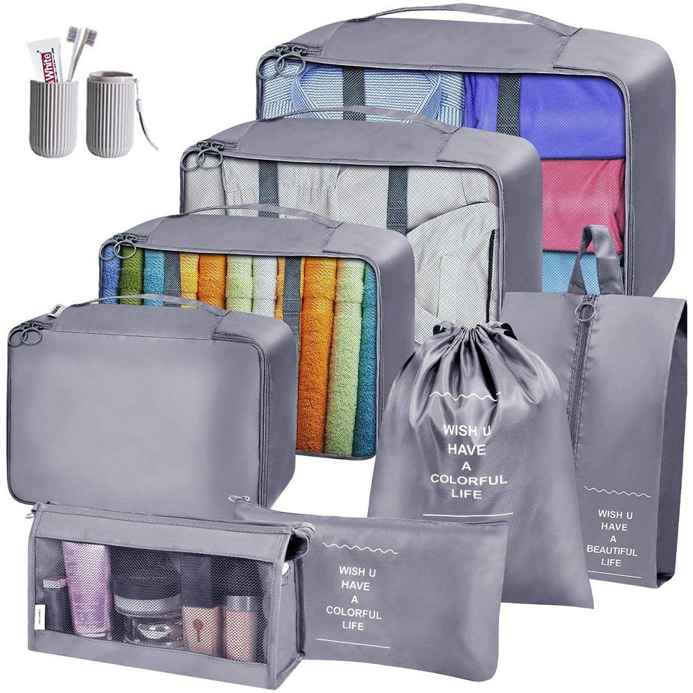 zggzerg Aufbewahrungsbox 9 Teilige Koffer Organizer, günstig online kaufen