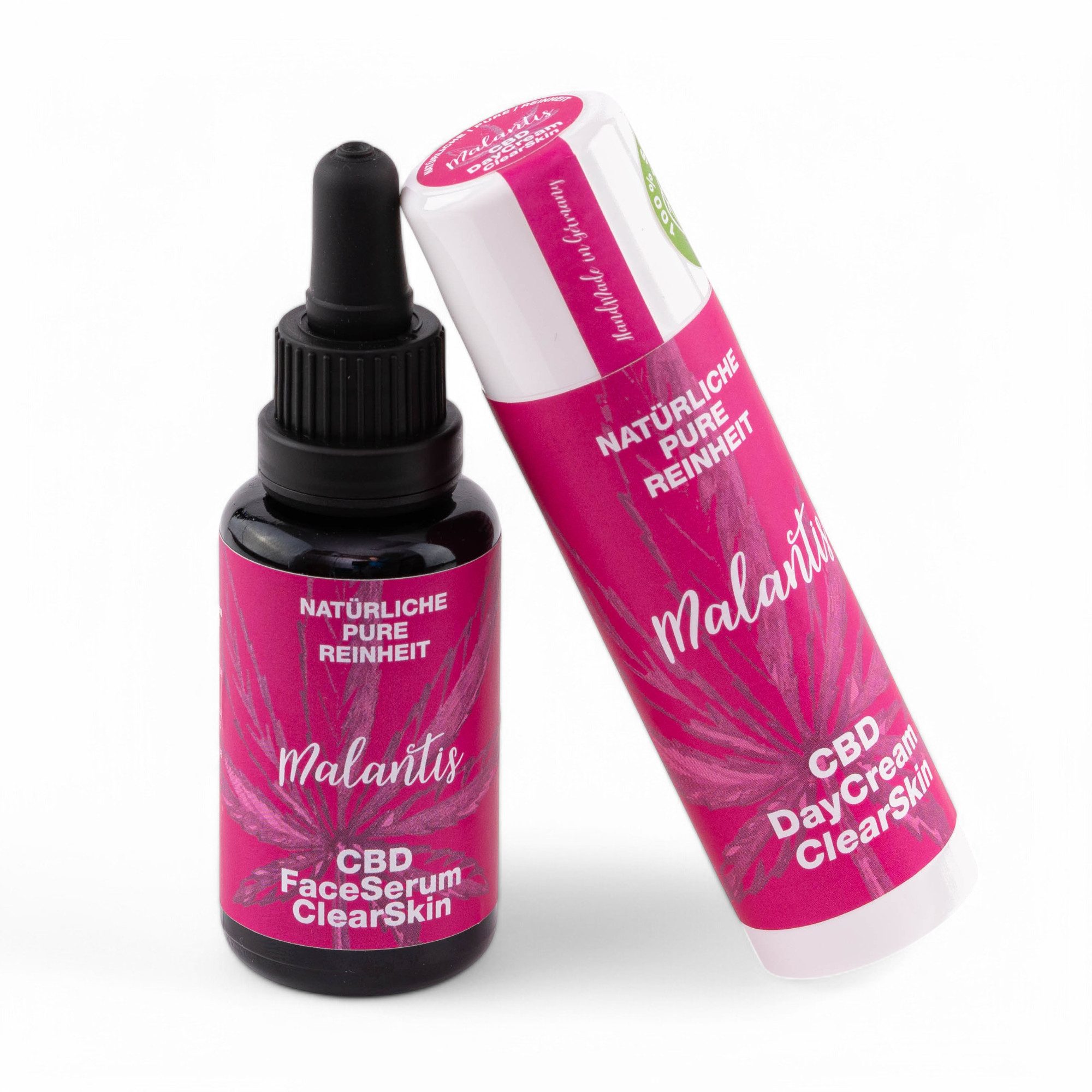 Pflege-Geschenkset CBD Anti-Unreinheiten Paket gegen Pickel, Creme und Serum