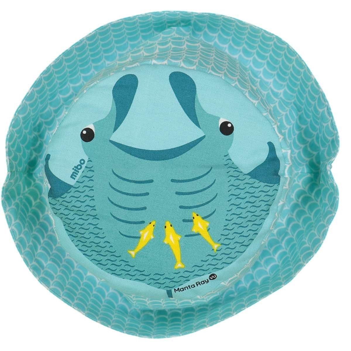 COQ EN S - Sonnenhut PATE Kinder-Hut Farbenfroher mit Tiermotiven Mustern Mantarochen und Sonnenschutz Größe