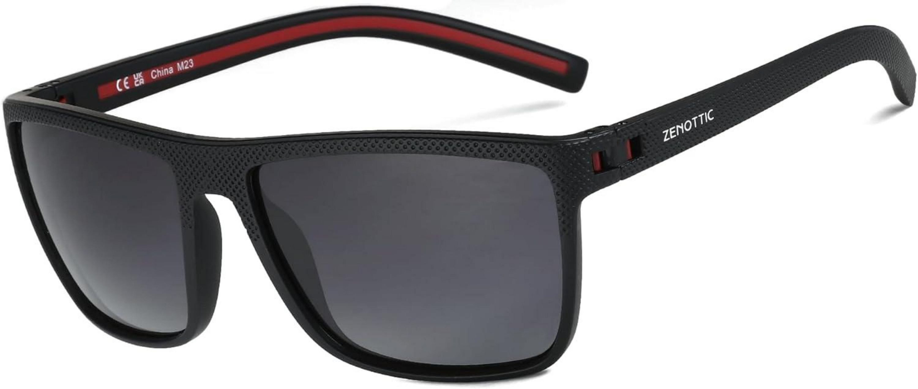 Sonnenbrille Herren Sonnenbrille Polarisiert TR90 Rahmen UV400 Schutz Schwarz/Grau