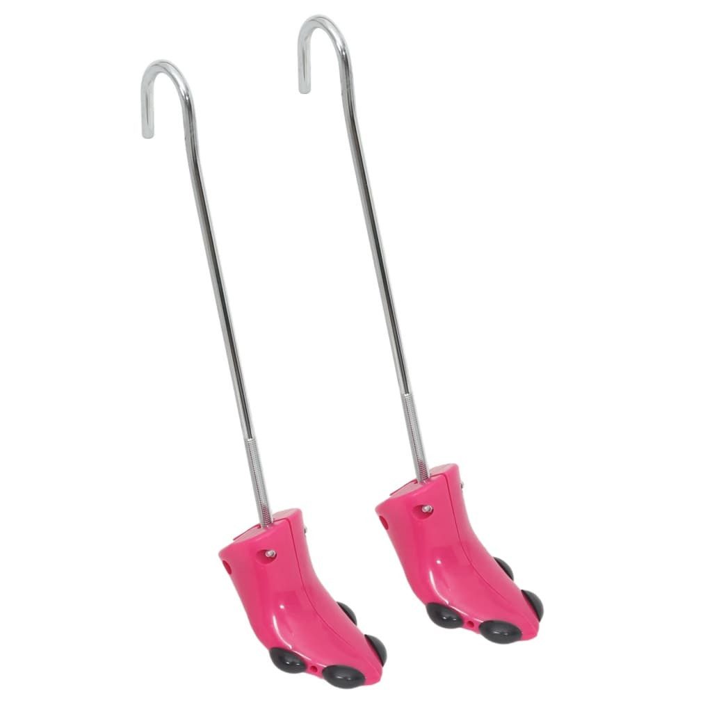 vidaXL Schuhspanner Stiefelspanner mit Schuhanzieher Rosa EU 34-40 Kunststoff (1-tlg)