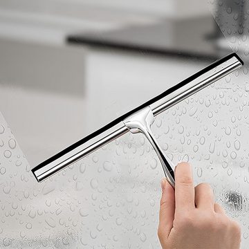 Caterize Duschabzieher Edelstahl mit austauschbarem Wischblatt Fensterabzieher für Badezimmer