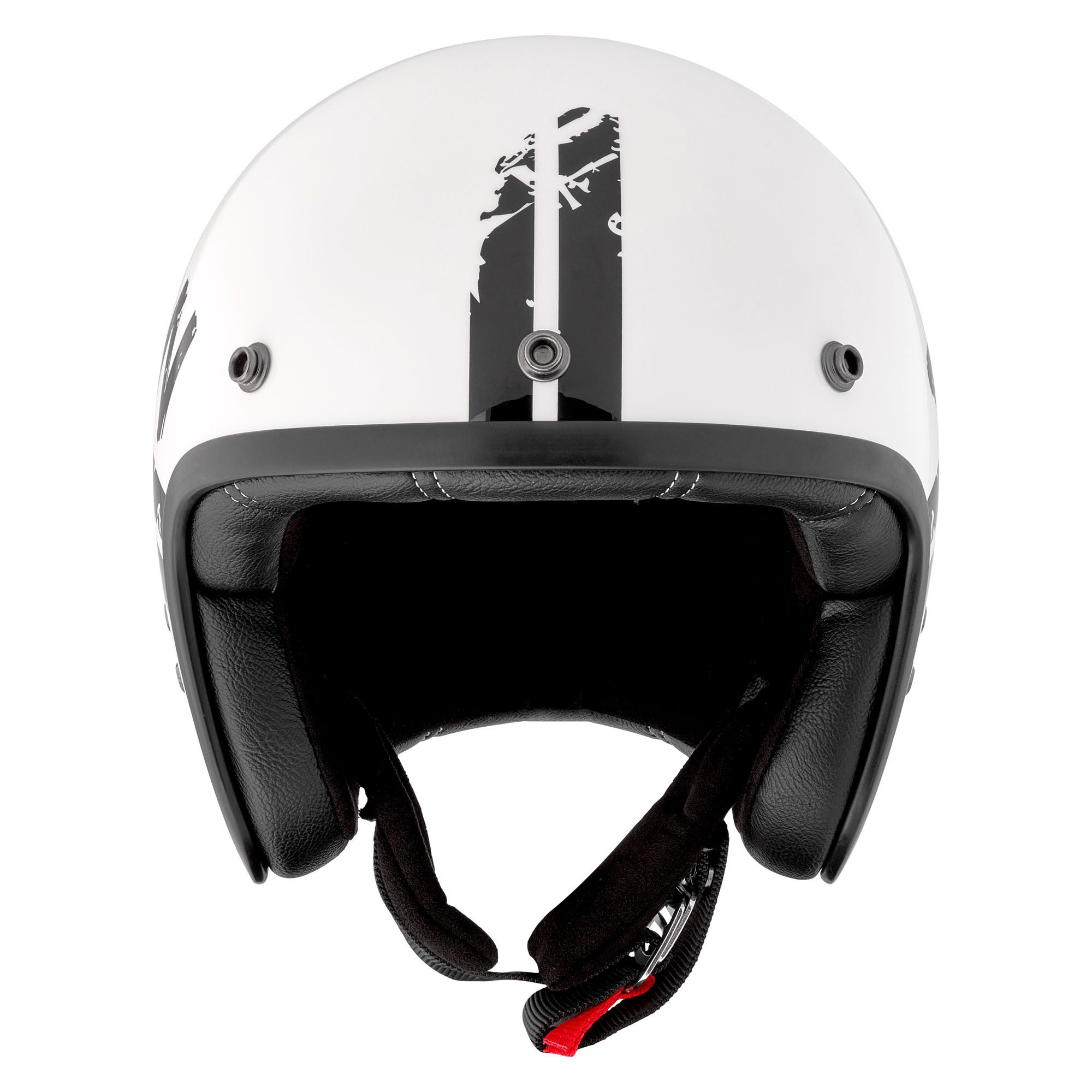 PEROZ Motorradhelm Jidre B2R Jethelm, herausnehmbares Innenfutter