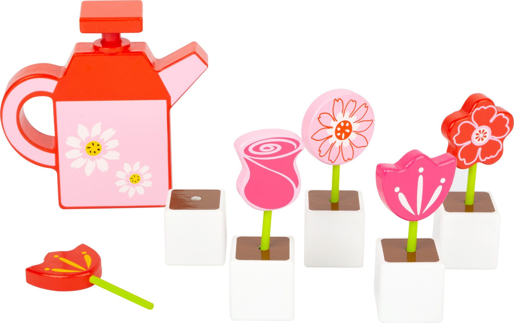 Small Foot Kinder-Gartenset Blumen-Set mit Gießkanne