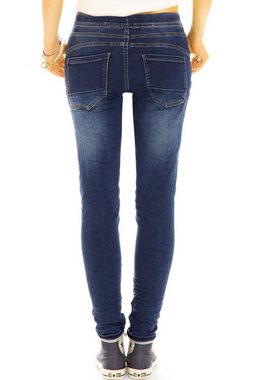 be styled Röhrenjeans Hüftige Slim fit Hose Jeans mit elastischem Gummizug - Damen - j2p mit Stretch-Anteil, 5-Pocket-Style