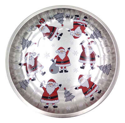 BURI Декоративная тарелка Weihnachtsteller 26 cm Plätzchenteller Adventsdeko Nikolausteller Adve