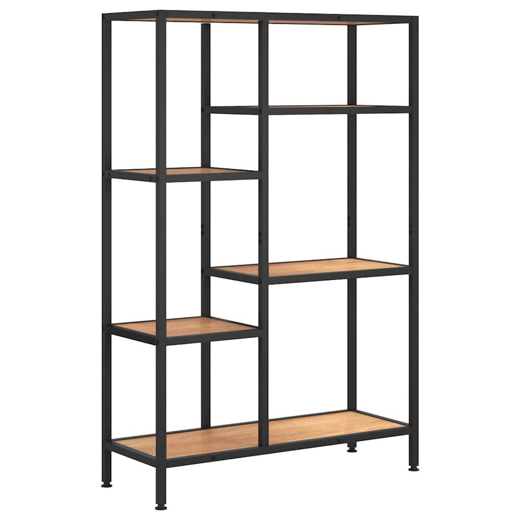 vidaXL Bücherregal Bücherregal 80x30x120 cm Stahl und Holzwerkstoff, 1-tlg.