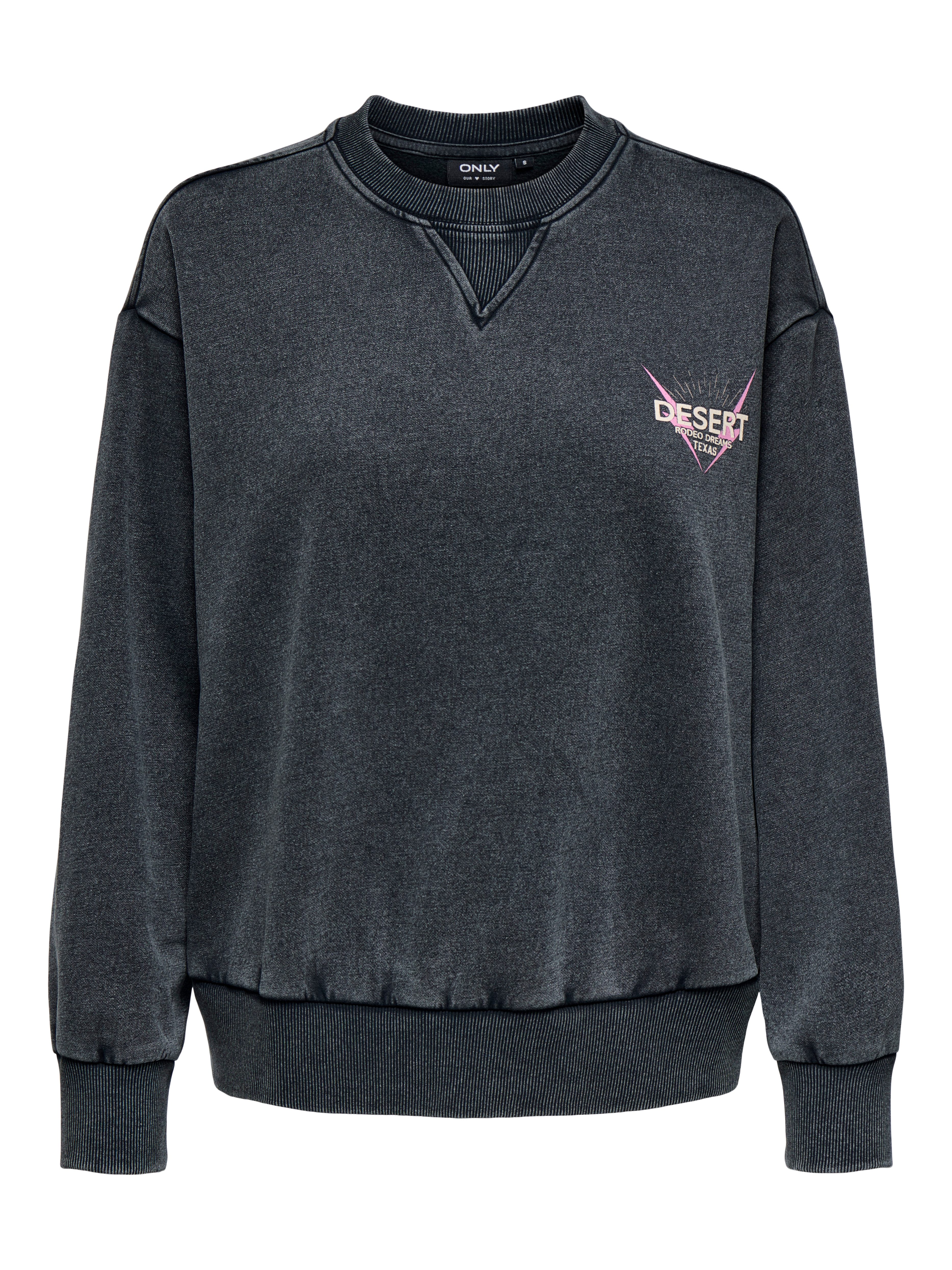 ONLY Sweatshirt ONLLUCINDA L/S WILD O-NECK BOX SWT günstig online kaufen