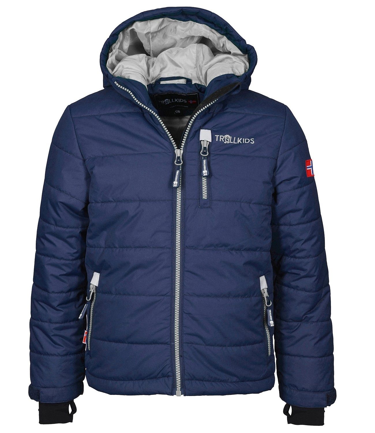 TROLLKIDS Winterjacke Hemsedal Wasserdicht Marineblau/Silbergrau