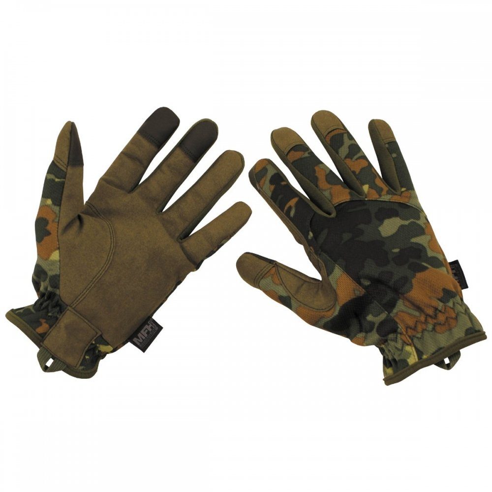 MFH Laufhandschuhe HighDefence Fingerhandschuhe, flecktarn, Lightweight günstig online kaufen