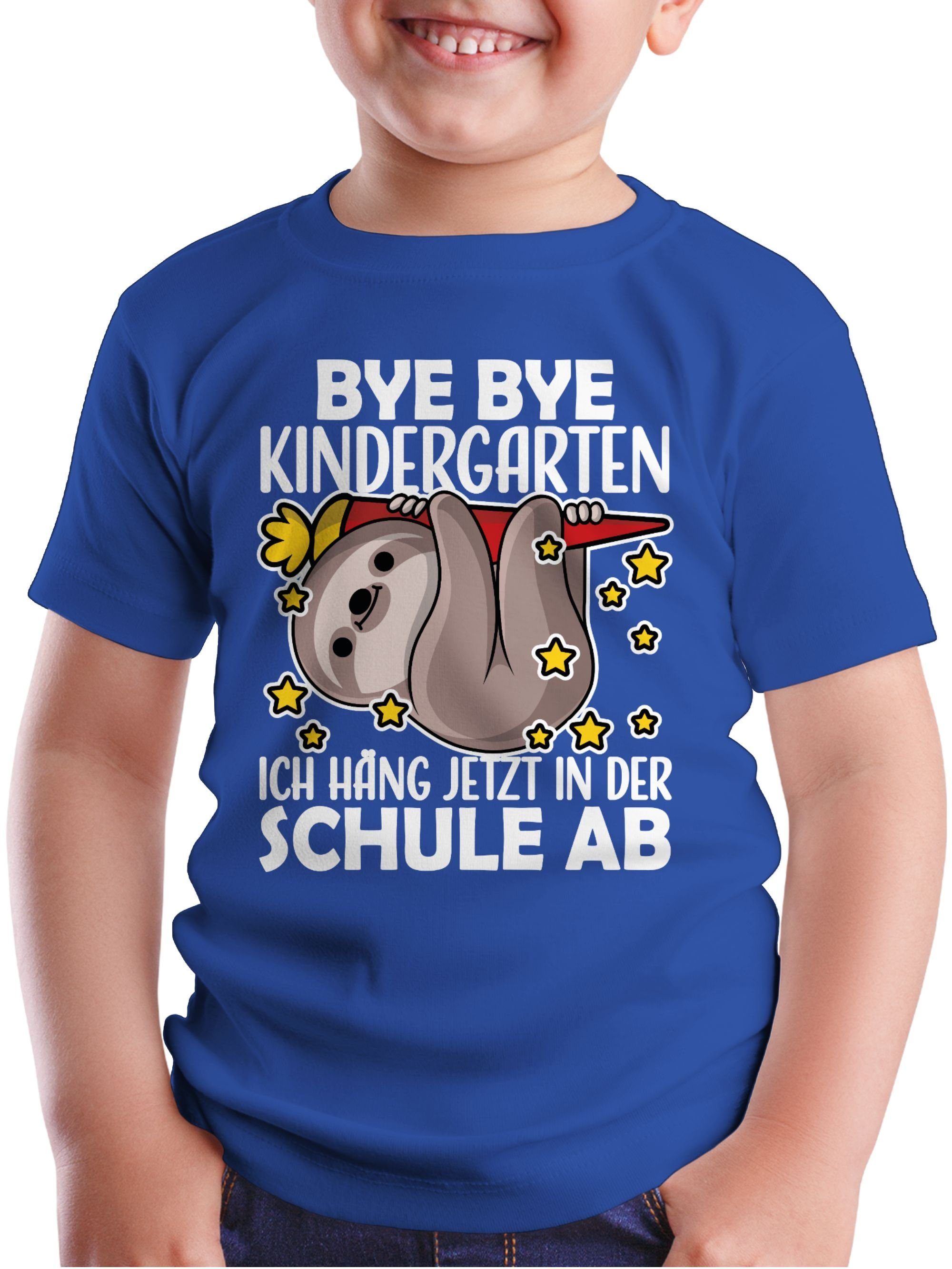 Shirtracer T-Shirt Bye Bye Kindergarten Einschulung Junge Schulanfang  Geschenke