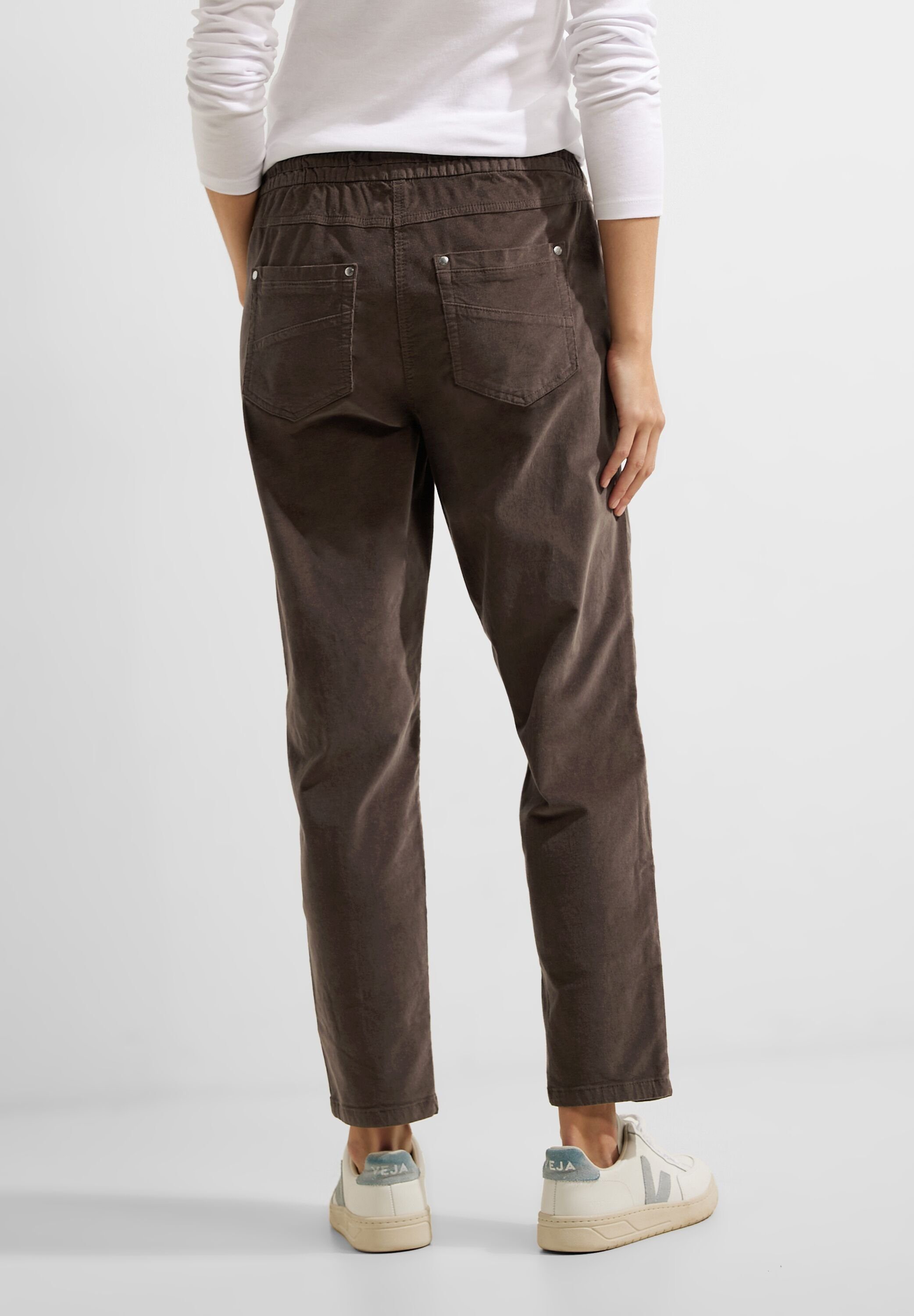 Middle Cordhose Waist taupe Cecil sporty