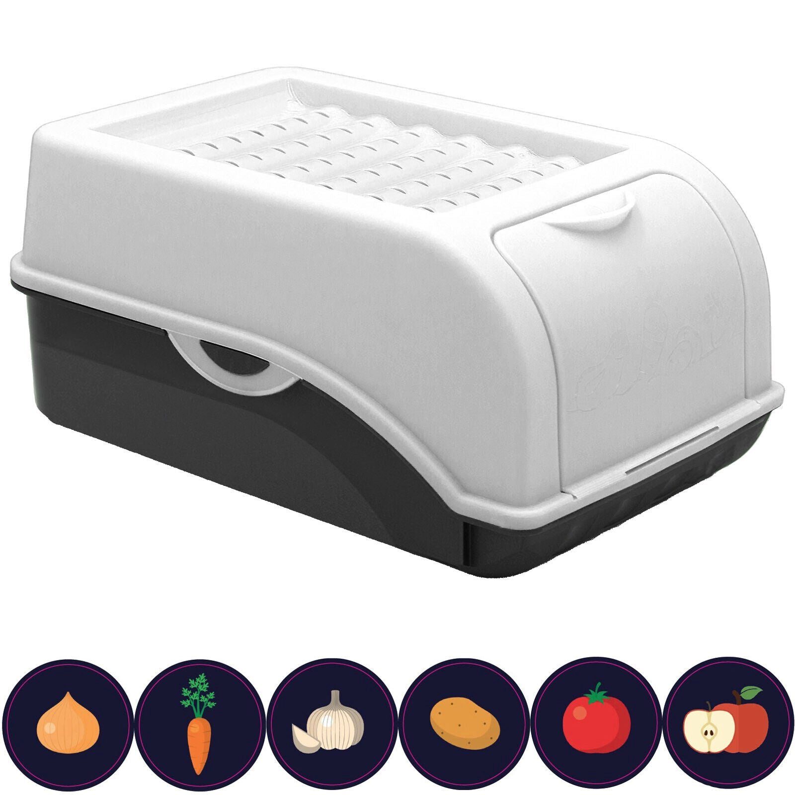 ARTECSIS Aufbewahrungsbox Kartoffelbox Gemüsebox Zwiebelbox (weiß günstig online kaufen