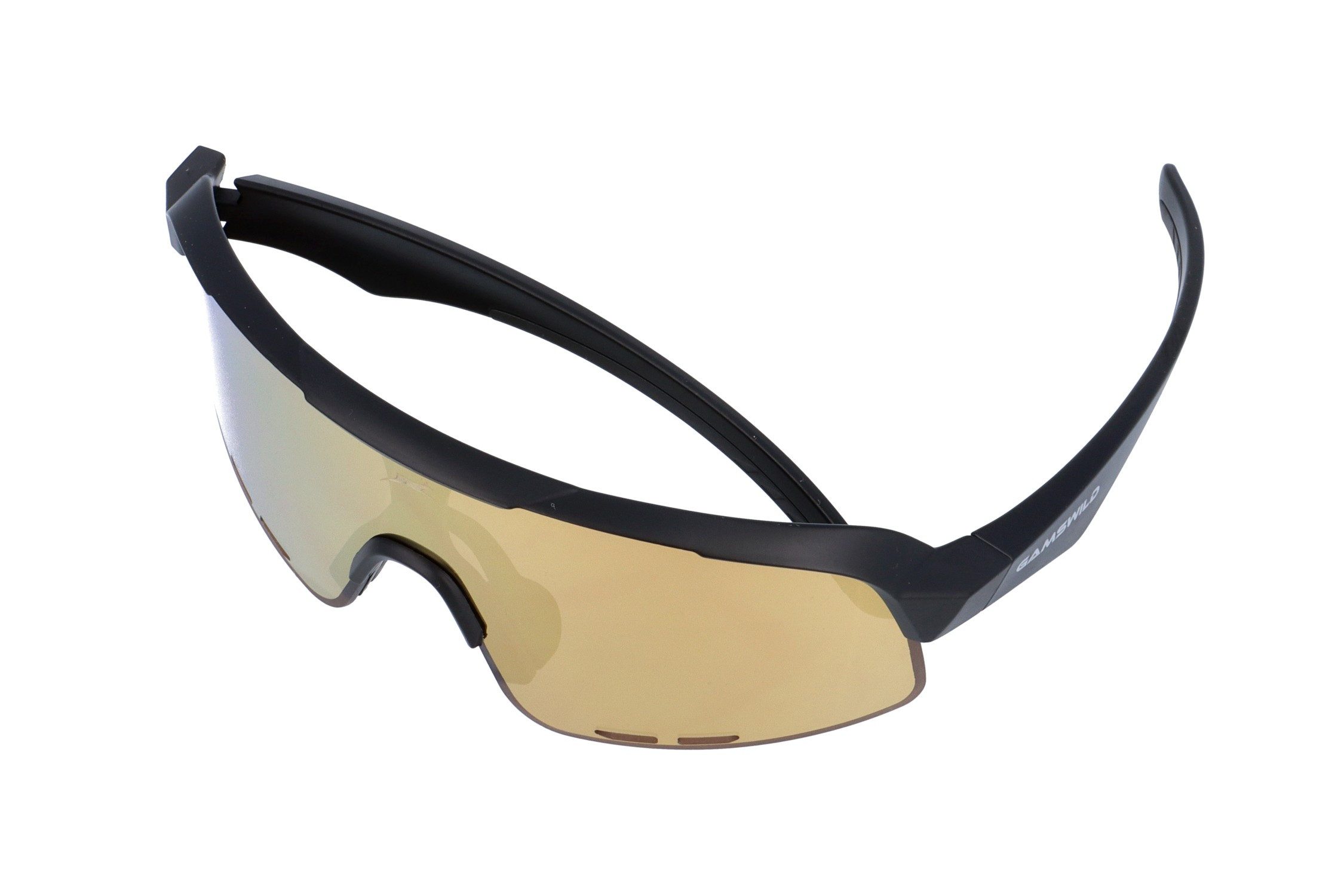 Gamswild Sonnenbrille UV400 Sonnenbrille Skibrille Fahrradbrille extra große Scheibe Damen Herren Modell WS6046 in blau, schwarz und pink