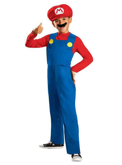 Smiffys Kostüm Nintendo Super Mario Brothers Mario Kostüm für Kin, Der Nintendo-Held schlechthin: klassisches Super Mario-Kostüm für Ki