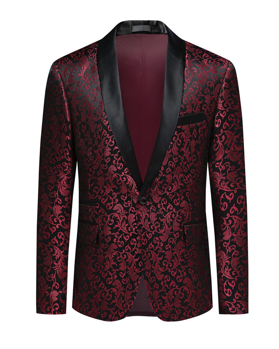 Allthemen Smokingsakko Herren Sakko Bunt Jacquard günstig online kaufen