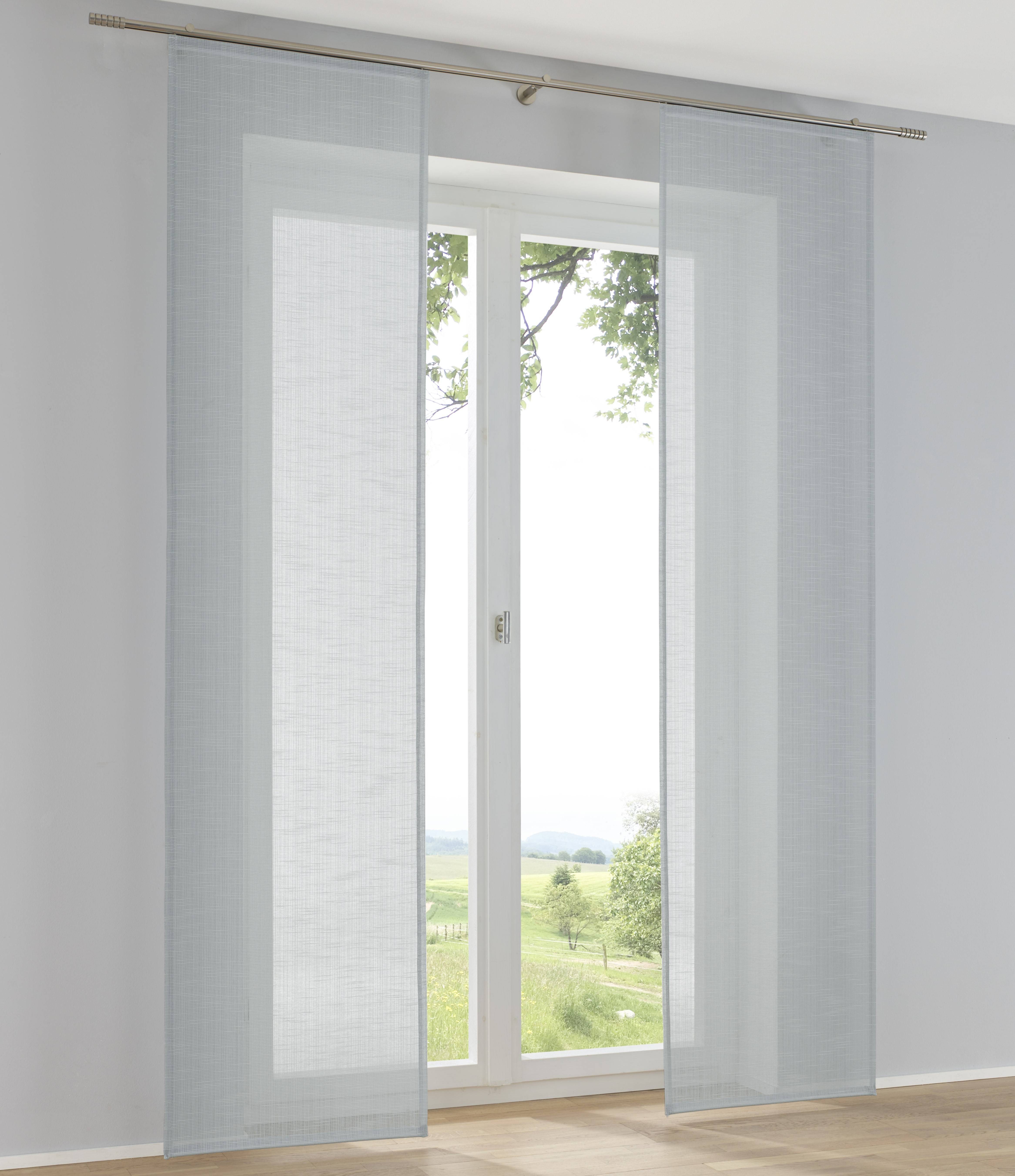 Kutti Schiebegardine Boston Schiebevorhang (1 St), Paneelwagen, halbtransparent, Schiebevorhang uni (1 St)