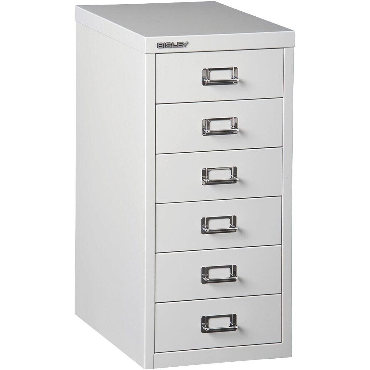 Bisley Beistellschrank MultiDrawer Schrank aus Stahl, 6 Schubladen, ohne Sockel, A4
