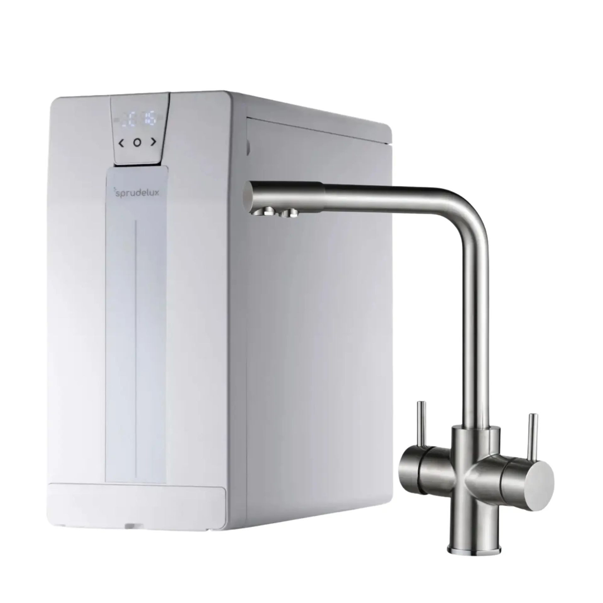 SPRUDELUX Wassersprudler POWER SODA OSMOSE Untertisch mit AORA FT-Line 3, Integrierte Osmose, Kühlung und Leckschutz