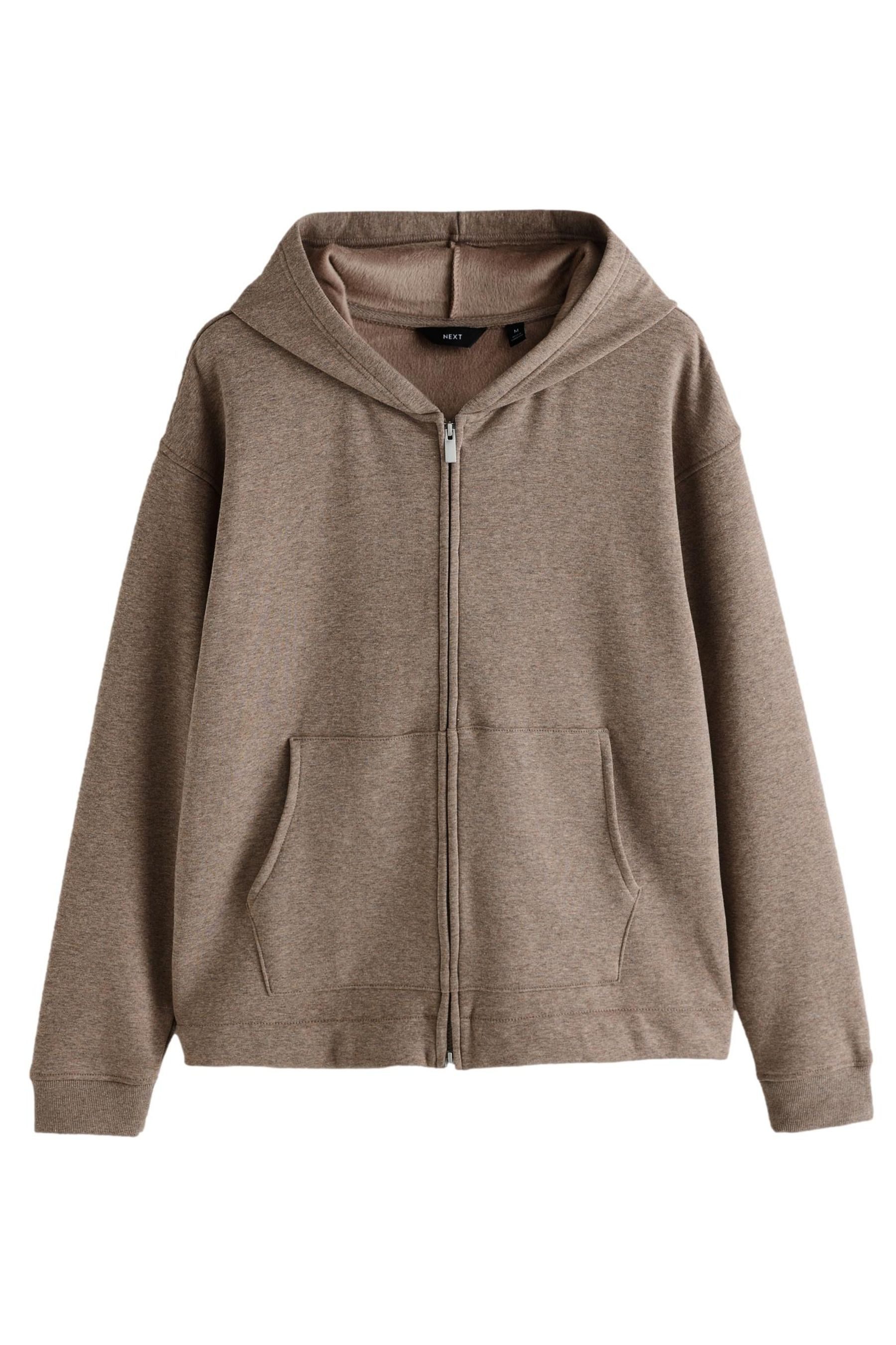 Kapuzenpullover Kapuzenjacke mit Velours-Futter und Reißverschluss